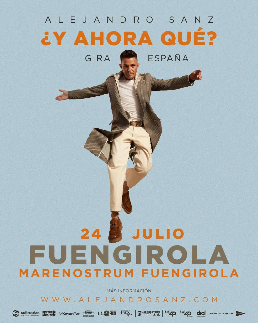 Alejandro Sanz 2026 concert poster